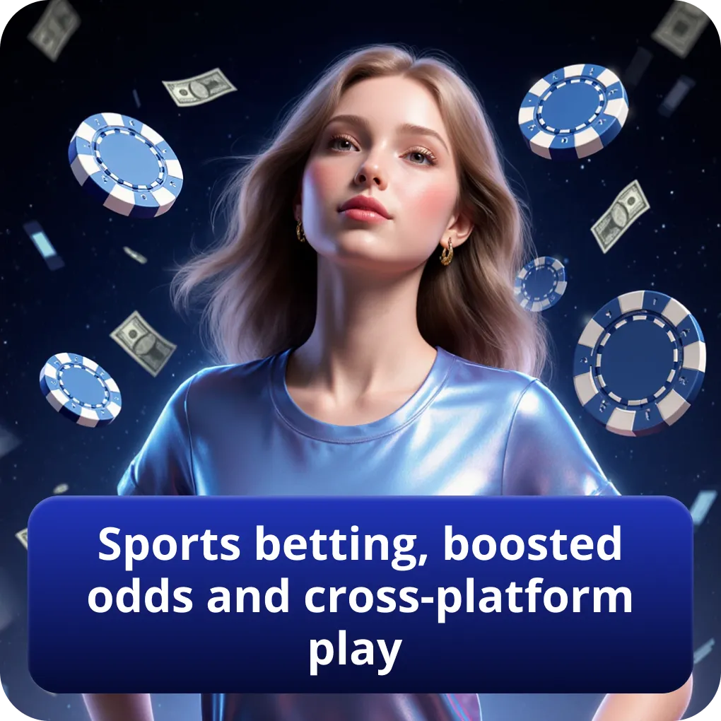 Sports betting, boosted odds and cross-platform play