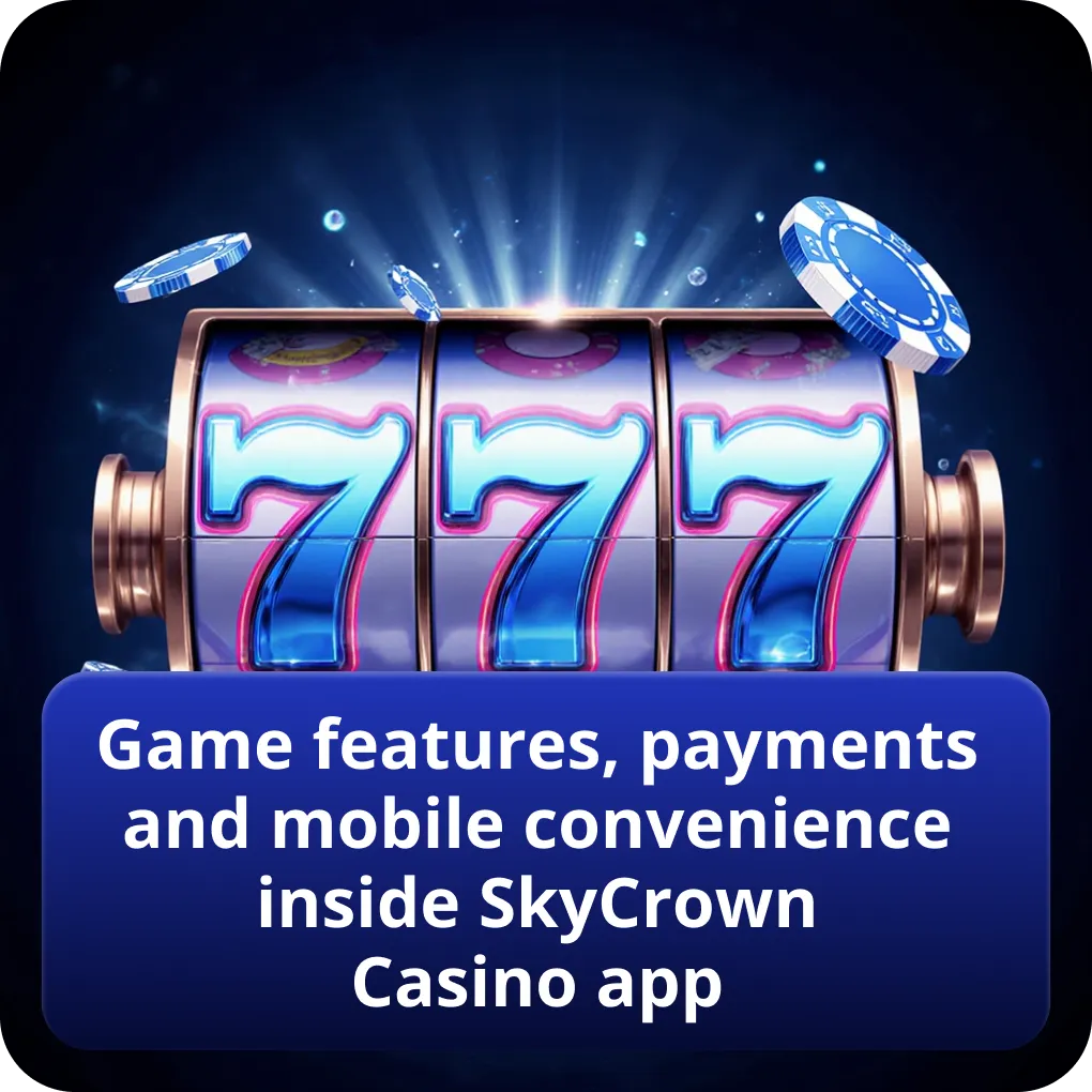 Game features, payments and mobile convenience inside Skycrown casino app